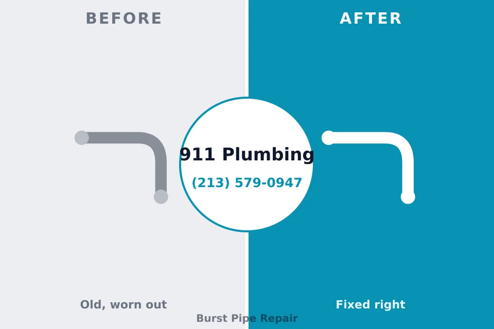 Before and after: plumbing company Viola, NY